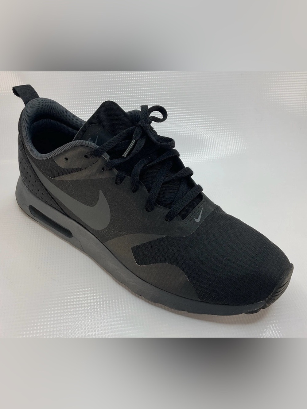 Nike Air Max Tavas Black Mesh Running Sneakers 705149-010 Train Shoes-Mens 11.5